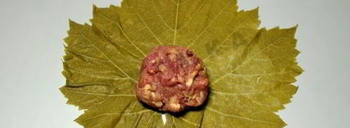 долма из баранины и булгура под мятным соусом. Шаг 6