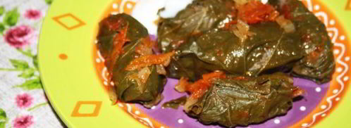 долма из маринованых виноградных листьев с говядиной. Шаг 10