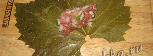 долма из виноградных листьев в мультиварке. Шаг 5