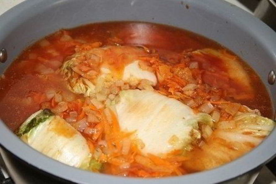 Рецепт голубцов из пекинской капусты с мясом по-домашнему
