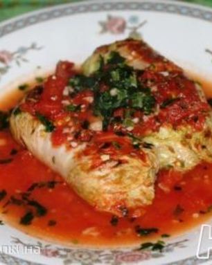 Голубцы из пекинской капусты с отварным мясом