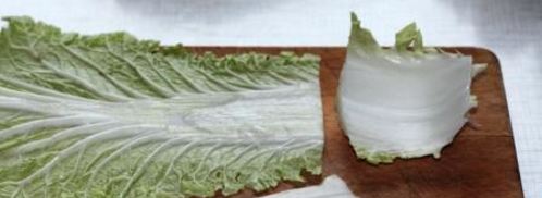 голубцы из пекинской капусты с отварным мясом. Шаг 11