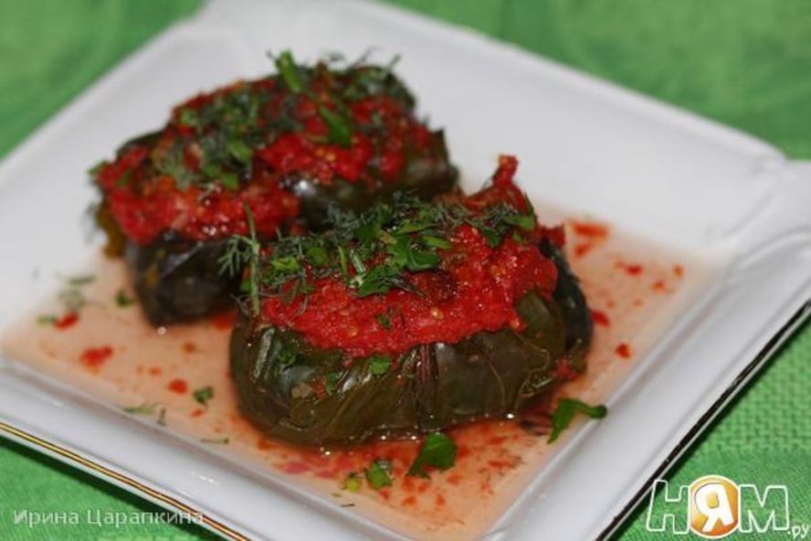 Рецепт голубцов из свекольной ботвы с булгуром
