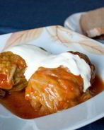 Голубцы с фаршем и рисом в мультиварке