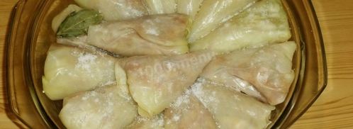 голубцы с капустой и фаршем в духовке. Шаг 20