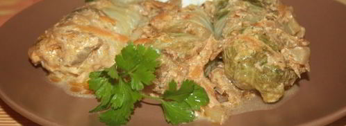 голубцы с мраморной говядиной во вкуснейшем сметанно-овощном соусе. Шаг 14