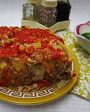 Ленивые голубцы с болгарским перцем