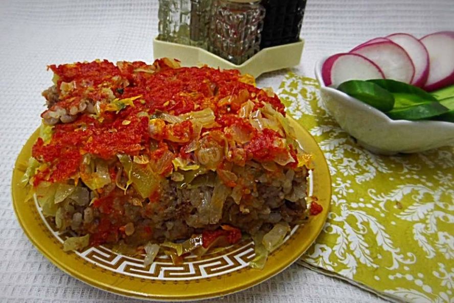 Рецепт ленивых голубцов с болгарским перцем