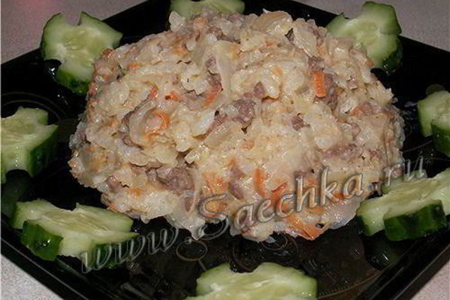 Рецепт ленивых голубцов с фаршем