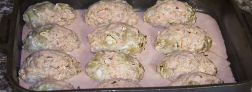 ленивые голубцы в духовке в сметанном соусе. Шаг 16