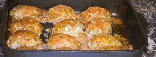 ленивые голубцы в духовке в сметанном соусе. Шаг 17