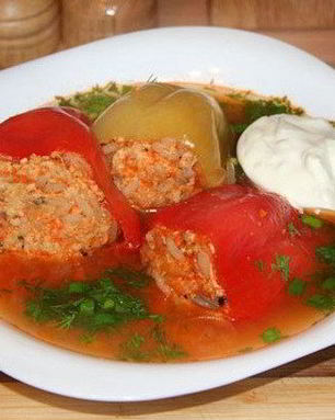 Летние голубцы с овощами