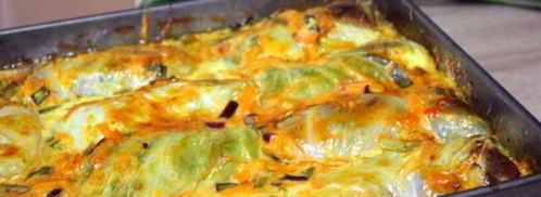 летние голубцы, запеченные в сметанно-томатном соусе. Шаг 13