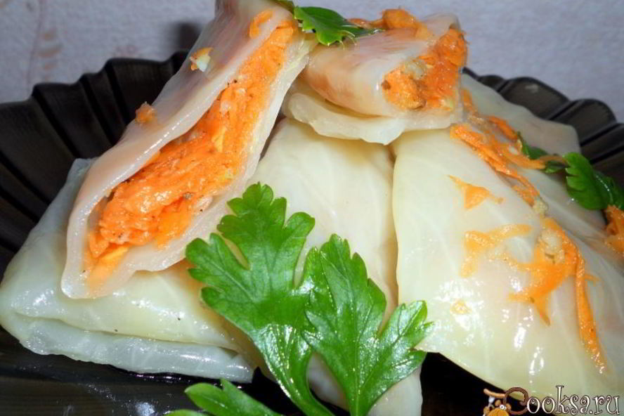 Рецепт овощных голубцов маринованных