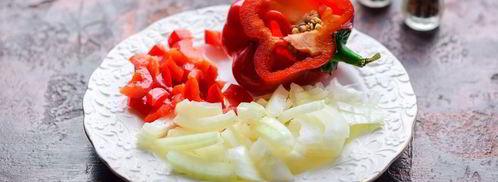 гречневая лапша с курицей и овощами. Шаг 3