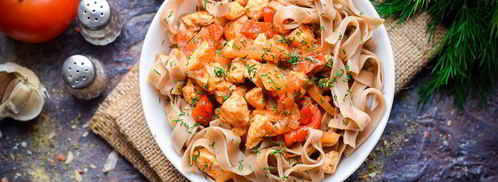 гречневая лапша с курицей и овощами. Шаг 7