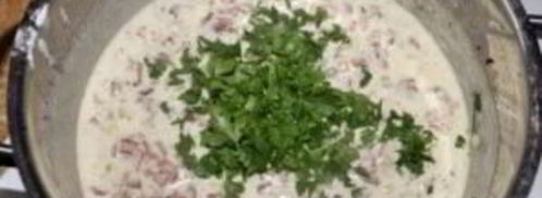 фаршированные шампиньоны в сметане. Шаг 9