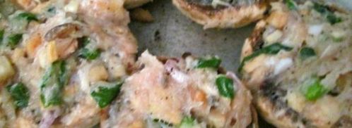 фаршированные шампиньоны. Шаг 4