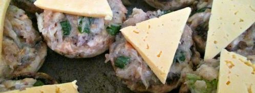 фаршированные шампиньоны. Шаг 5