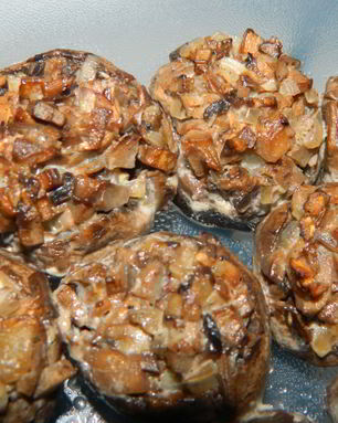 Фаршированные запеченные шампиньоны