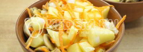 горшочки с грибами в духовке. Шаг 6