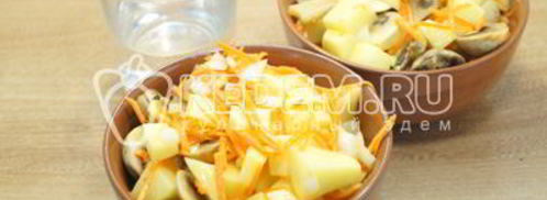 горшочки с грибами в духовке. Шаг 7