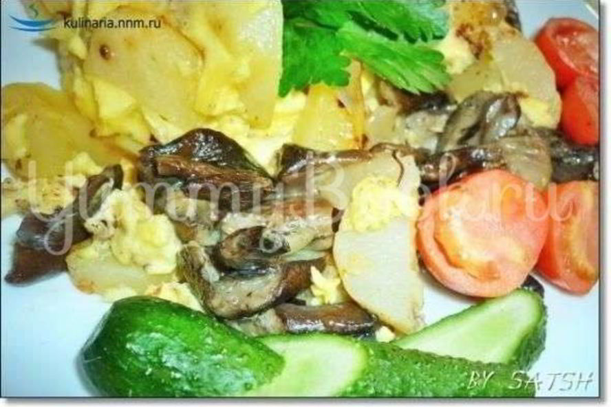 Рецепт грибов с картофелем в горшочке