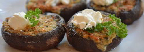 грибы с начинкой. Шаг 5