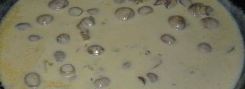 грибы в сливочно-сырной подливке. Шаг 7