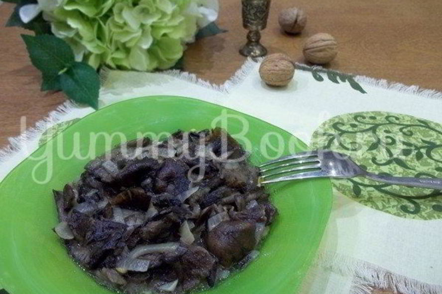 Рецепт грибов, жареных с луком