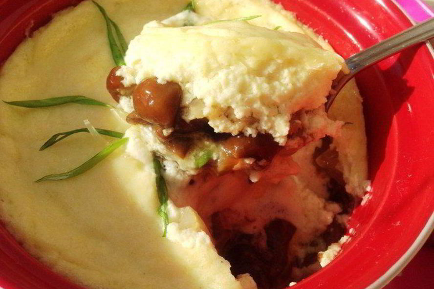 Рецепт опят, запеченных в сырном соусе