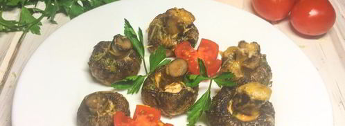 шампиньоны в духовке целиком. Шаг 6