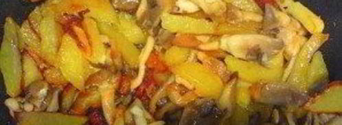 вешенки, жареные с картошкой. Шаг 8