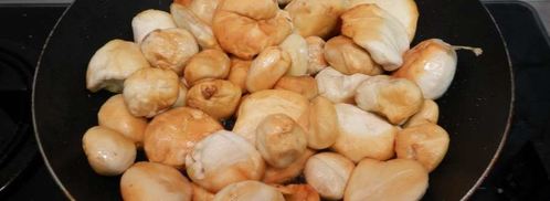 жареные грибы дождевики. Шаг 8