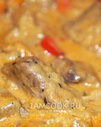 Гуляш из говяжьей печени