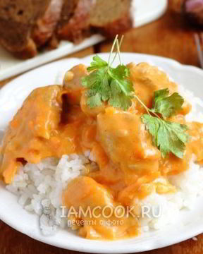 Гуляш из индейки в мультиварке