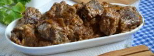 гуляш из печени со сметаной. Шаг 7