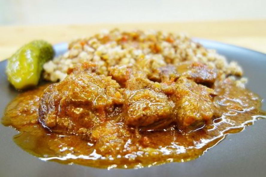 Рецепт гуляша из свинины на темном пиве