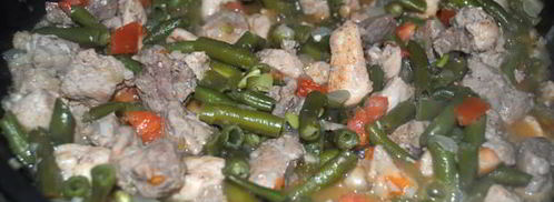 гуляш со стручковой фасолью по-гречески. Шаг 7