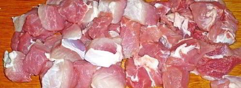 свиной гуляш с китайской редькой. Шаг 3