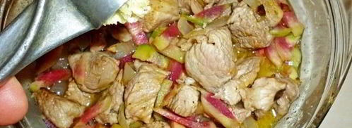 свиной гуляш с китайской редькой. Шаг 12