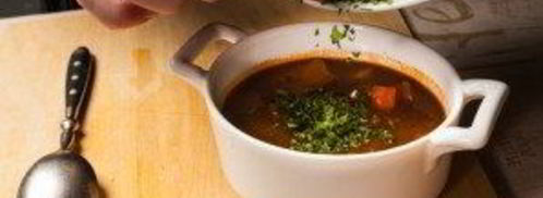 венгерский суп-гуляш из говядины. Шаг 17