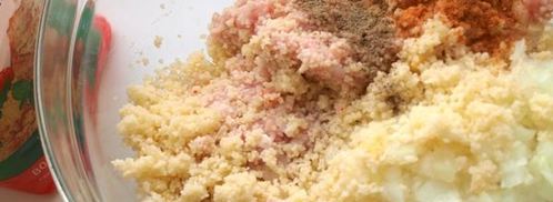 индюшиные котлеты с кус-кусом. Шаг 3