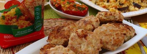 индюшиные котлеты с кус-кусом. Шаг 7