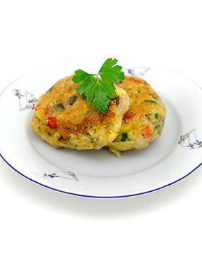 Котлеты из бобов с овощами