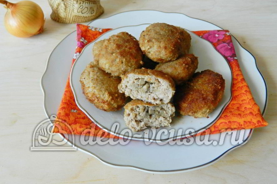 Рецепт котлет с грибами