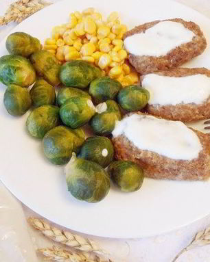 Паровые рыбные котлеты с отрубями