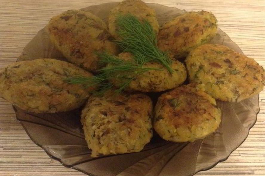 Рецепт постных грибных котлет с нутом