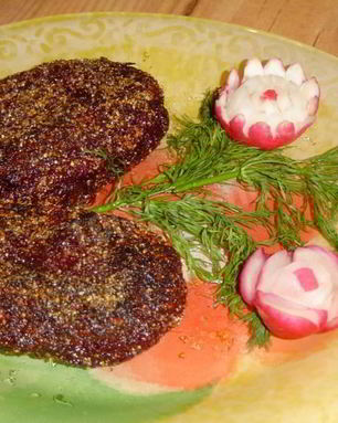 Постные свекольные котлеты овощные