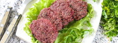 постные свекольные котлеты. Шаг 11